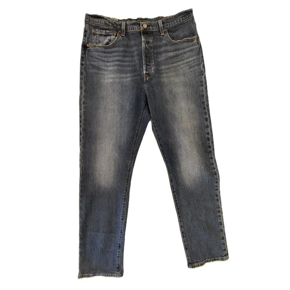 Levi’s 501 Premium Men’s Jeans W34 L32 Dark Wash Straight Leg Button Fly